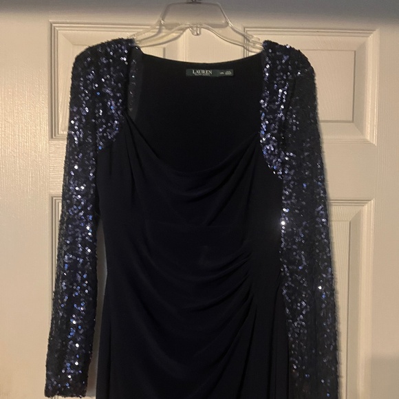 Navy Blue Mother of the Bride Dress - Picture 5 of 7